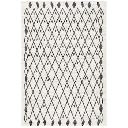Safavieh Tulum Bohemian Power Loomed Rectangle Area Rug Ivory & Black - 8 x 10 ft. TUL650A-8